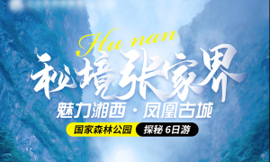 【自组班】纯净湖南VIP张家界双高6日游